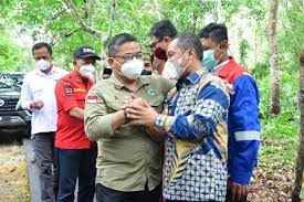 Bupati Bengkalis Terima Kunker Wakil Menteri Lingkungan Hidup Dan Kehutanan RI di Kecamatan Bukit Ba